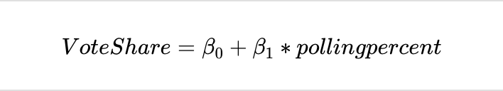 Equation for Polling Model